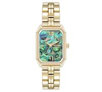 Anne Klein Reloj de pulsera para mujer, Dorado/Abalone, pulsera