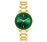 Anne Klein Reloj de pulsera para mujer, Dorado/Verde, AK/5088GNGB