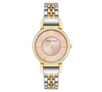 Anne Klein Reloj de pulsera para mujer, Dos tonos/rosa salmón, AK/2159SATT