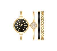 ANNE KLEIN Reloj de pulsera y brazalete, Mujer, AK/1470GBST, Oro Negro