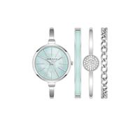 Anne Klein Reloj de pulsera y reloj de pulsera para mujer, plata, japonés