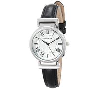 Anne Klein Reloj con Correa de Cuero para Mujer, Negro