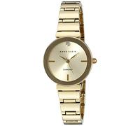 Anne Klein Reloj de Pulsera para Mujer con Esfera con Diamante auténtico, Dorado