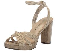Anne Klein Sandalias de tacón Vivian para mujer, Raffia, 36 EU