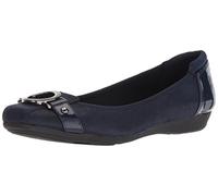 Anne Klein Umeko Ballet Flat Ballet - Bailarinas para Mujer, Azul Marino, 42.5 EU