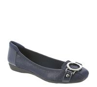 Anne Klein Umeko Ballet Flat Ballet - Bailarinas para Mujer, Color Azul Marino Oscuro., 38.5 EU Ancho