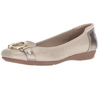 Anne Klein Umeko Flat, Zapatos Tipo Ballet Mujer, Pardo metálico, 39.5 EU