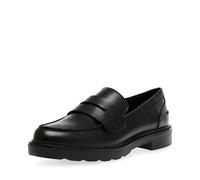 Anne Klein Women's Emmylou Loafer Flat, Black PU, 7.5