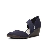 Anne Klein Zapatos de tacón de cuña Tara para Mujer, Navy, 37 EU