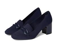 Anne Klein Zapatos de tacón Toni para mujer, Azul marino (Navy Stretch), 40 EU
