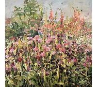 Anne-Marie Butlin - Lienzo Impreso (60 x 60 cm), diseño de jardín de Verano con Cosmos