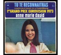 Anne Marie David - CBS EPC 1353 - Anne-Marie David - Eurovision 1973 - Original et non réédition : Tu te reconnaitras, Au bout du Monde - (Disque vinyle SP 45t)