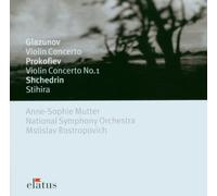 Anne-Sophie Mutter, Mstislav Rostropovich & National Symphony Orchestra - Glazunov & Prokofiev : Violin Concertos - Elatus