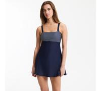 ANNE WEYBURN Bañador de 1 pieza con falda, banda con estampado marinero a rayas. Color Azul Marino A Rayas