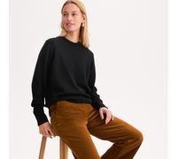 ANNE WEYBURN Jersey de cachemira con cuello redondo, punto fino. Color Negro