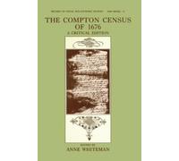 Anne Whiteman The Compton Census of 1676 (Tapa dura)