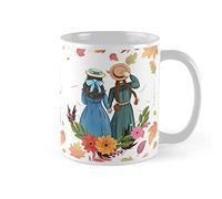 Anne With An E And Diana From Avonlea Green Gables - Taza de café de cerámica de 325 ml, color blanco
