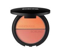 ANNEMARIE BÖRLIND DUO BLUSH & EYE SHADOW ROSES & PEACHES Limited Edition (9 g) - Sombra de ojos en melocotón y rosa, maquillaje nutritivo para tez brillante y radiante, con ácido hialurónico y aceite