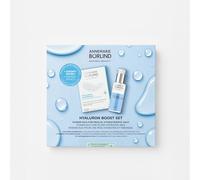 ANNEMARIE BÖRLIND Hyaluron Boost Set Hyaluronshake 50 ml + almohadillas | Almohadillas para ojos hialurónicas contra ojeras, antiarrugas, aceite facial hidratante, rellenador y refrescante