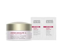 ANNEMARIE BÖRLIND SYSTEM ABSOLUTE Crema de noche Light 50 ml + bolsitas | Crema de noche ligera antienvejecimiento, muestra gratis suero facial y crema para ojos, promueve la producción de colágeno