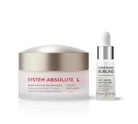 ANNEMARIE BÖRLIND SYSTEM ABSOLUTE SYSTEM Juego de cuidado nocturno - Crema de noche regeneradora (50 ml) + revitalizador antiedad (5 ml) - nutritiva, reafirmante, regeneradora