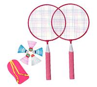 Anneome 1 Juego Badminton Profesional para Juego Duradero Interior y Exterior con Raquetas de Bádminton y Mochila para