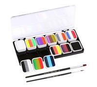 Anneome 1 Juego pigmento cosplay ultravioleta face painting kit etiqueta pintar agua body painting maquillaje artístico pigmento festivo pigmento de pintura facial polvo de pigmento