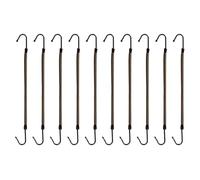 Anneome 10 Piezas Accesorios para Cabello con Doble Gancho Antideslizante Bandas Elásticas para Coleta Anillos de Pelo Resistentes para Diario y Compartición