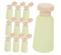 Anneome 10 Piezas Botellitas Pequeñas Rellenar Botellas Viaje Squeeze para Cosméticos Dispensadoras para Champú Gel Loción Avocado Verde