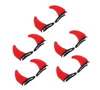 Anneome 10 Piezas Clips de Pelo Demonio Rojo para Halloween Accesorios Cosplay Duraderos y Cómodos para Disfraz