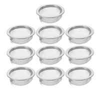 Anneome 10 Piezas Filtro Reutilizable de Moxibustión de Acero Inoxidable Malla Fina para Aislamiento de Polvo para Uso Doméstico y Clínico