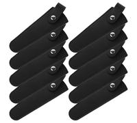 Anneome 10 Piezas Funda para Tijeras de Cuero Negra Estuche Antideslizante para Podadoras y Alicates Profesionales Compatible con Herramientas de Peluquería y Jardinería Protector Versátil
