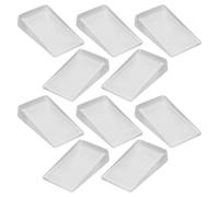 Anneome 10 Unidades Calzas Niveladoras para Muebles Tamaño Grande Transparente Gel Cuñas Niveladoras para Patas de Armarios Mesas Sillas Protección para Suelos Irregulares Hogar