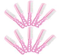 Anneome 10 Unidades Peine de Dientes de Acero Inoxidable Antiestático para Pelucas Sintéticas y Extensiones, Herramienta Profesional para Desenredar y Cuidado del Cabello en Peluquería