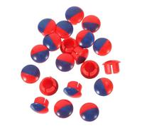 Anneome 100 Botones Indicadores para Grifo de Agua Caliente y Fría Accesorios de Repuesto para Manija de Grifo Marcador Rojo y Azul para Fregadero Piezas para Reparación de Mezclador de