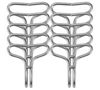 Anneome 100 Ganchos Ajustables de Acero Inoxidable para Asiento de Coche, Perchas Prácticas para Bolsos y Monederos, Ideales para Uso Familiar y Empresarial