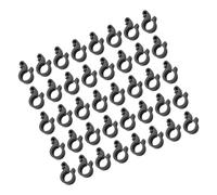 Anneome 100 piezas Abrazaderas para Mangueras de Riego Plástico Clips para Fijar Tubos de Irrigación Accesorios Versátiles para Jardines Invernaderos Fáciles de Instalar