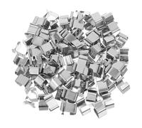 Anneome 100 Piezas Ganchos de Canalón para Luces Exteriores de Acero Inoxidable Resistentes Intemperie Clips para Luces Navideñas Ideales para Decoración de Temporada al Aire Libre