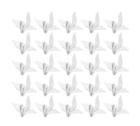 Anneome 100 Piezas Origami Paper Cranes Blanco Decoración Colgante para Bodas Fiestas y Decoración Hogar