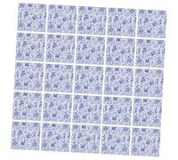 Anneome 100 Piezas Unidades Servilletas Azul Floral Vintage con Diseño Azul y Blanca Delicadas Servilletas Decorativas para Fiestas Bodas y Hogar