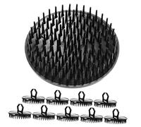 Anneome 10piezas Cepillo Exfoliante De Cuerpo Para Masaje De Cabelludo Cepillo De Champú Portátil Para Tipo De Cabello Limpieza y Cuidado Capilar