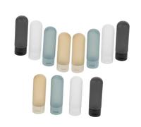 Anneome 12 Piezas Botellas de Viaje Reutilizables Tubos Suaves para Líquidos Contenedores Portátiles para Cuidado Facial Lociones Cosméticos para Viajeros