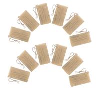 Anneome 12 Piezas Natural Loofah Scrubber Exfoliante Corporal con Diseño Alargado para Ducha Esponja Natural para Piel Seca para Hombres y Mujeres Cuidado Suave y Mejora Circulación