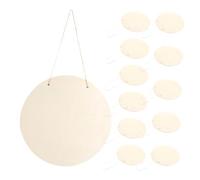 Anneome 12 Piezas Señal de Madera Círculos de Madera sin Terminar para Manualidades y Decoración Placas Diy para Pintura y Creación Personalizada