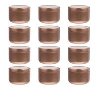 Anneome 12 Unidades Tarros De Vela De Hojalata 2Oz Para Fabricación De Velas Caseras Contenedores De Almacenaje Resistentes Para Manualidades Cosméticos Y Dulces