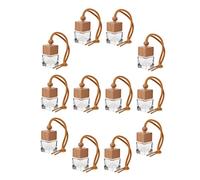 Anneome 12piezas Frasco De Perfume Para Coche De Transparente Botellas Vacías Para Colgar El Coche Rellenables Para Aceites Esenciales Ritual De Ambientador