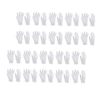 Anneome 16 Pares Guantes de Algodón Lavables en Color Claro Guantes Elásticos para Revisar Joyas para Uso Diario
