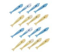 Anneome 16 Piezas Central de pelo de pescado pinzas para el cabello de las mujeres Pescado de peluquería horquilla para el pelo para mujer alfiler de aleación cabañas de aleación peluquero