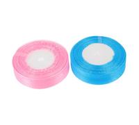 Anneome 2 Cinta de Organza Transparente para Manualidades de para Decoración de y Diy Resistente y Ligera y Bodas Colores Azul y Rosa
