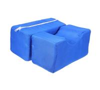 Anneome 2 piezas Almohada Elevadora para Pies y Tobillos Cojín Inflable Antiescaras Almohadilla Protectora para Manos y Piernas Azul con Funda Lavable y Diseño Desmontable para Pacientes